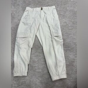 Sonoma Khaki Cargo Pants with Relaxed Fit and Elastic Cuffs